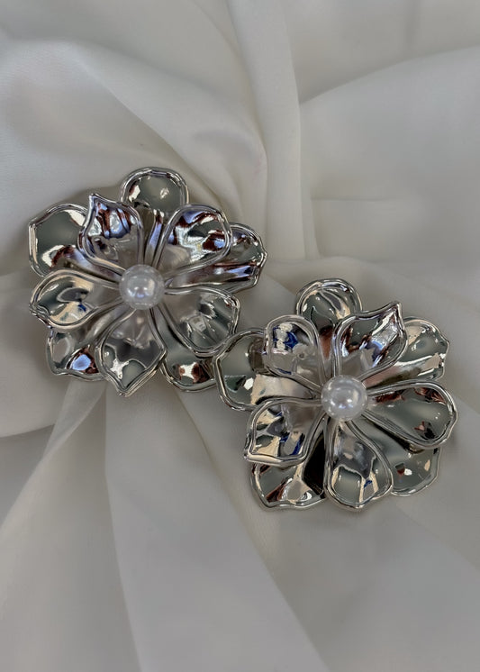 Aretes grandes flor