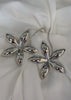 Aretes flor colgante