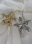 Aretes flor colgante