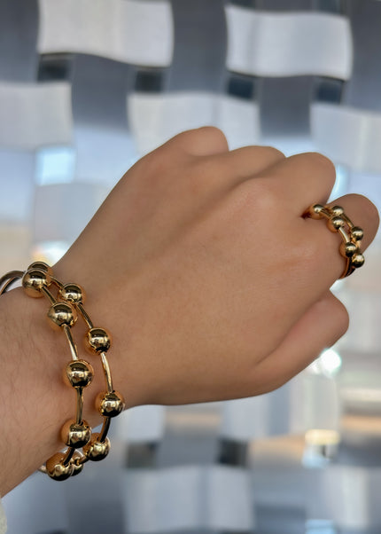 Set anillo y brazalete balines