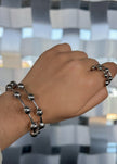 Set anillo y brazalete balines