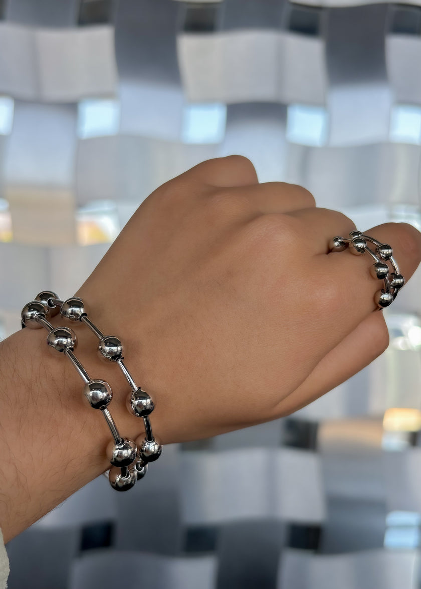 Set anillo y brazalete balines