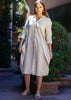 Vestido camisero de Lino con botones