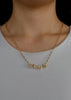 Collar corazón trébol con zirconias
