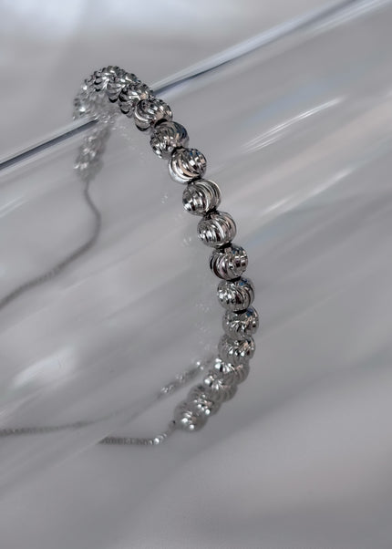 Pulsera balines grandes con textura