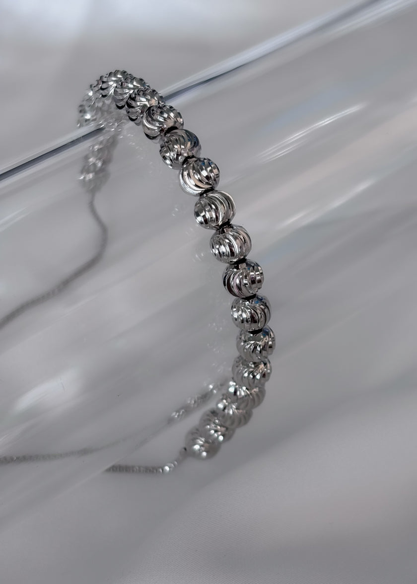 Pulsera balines grandes con textura