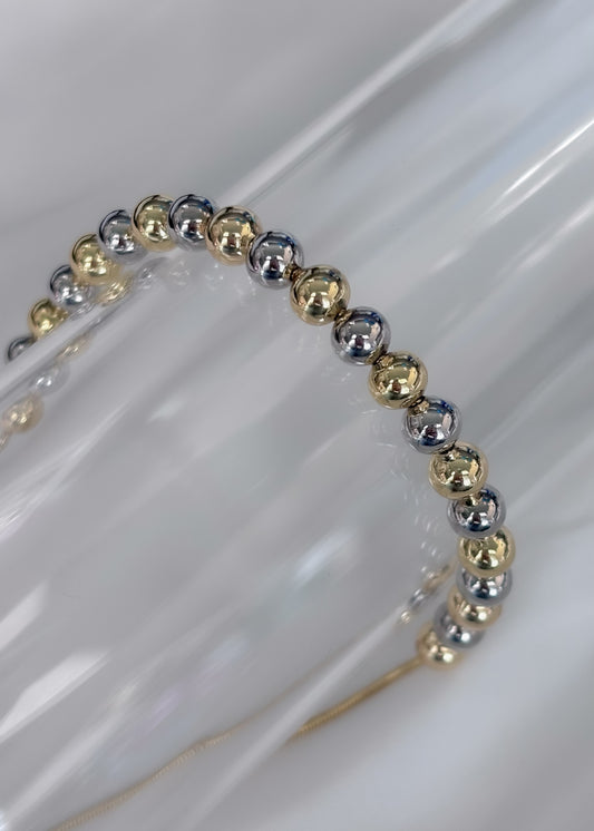 Pulsera balines 6mm combinada