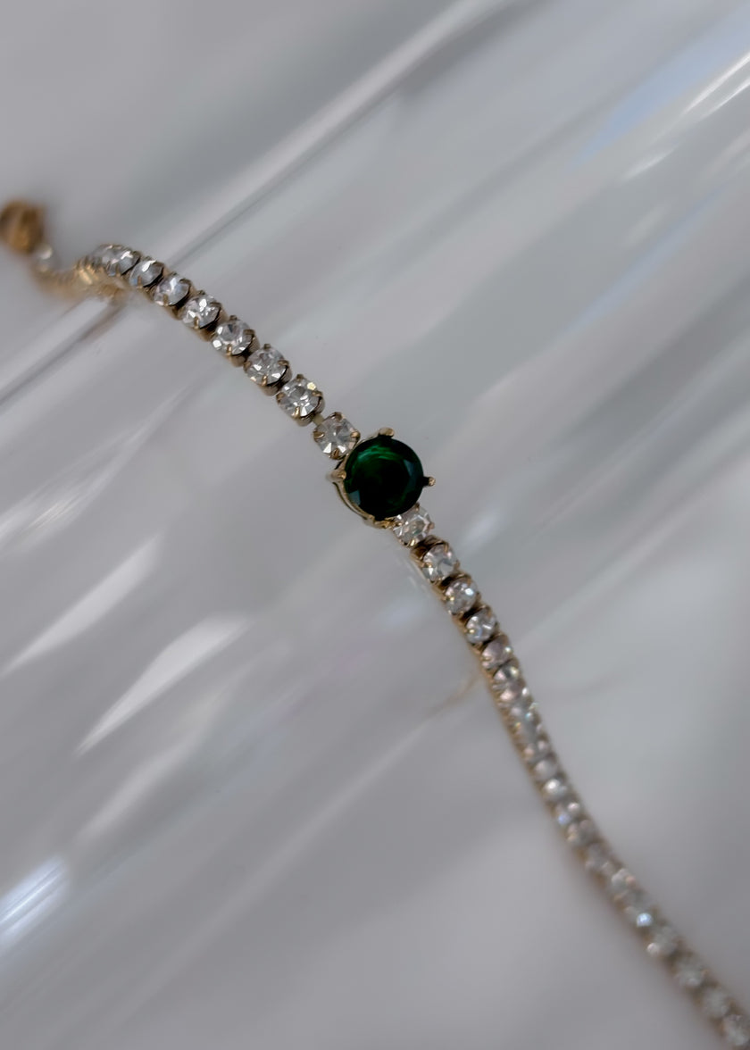 Pulsera brillo verde