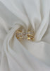 Anillo chunky con tres lineas cadena