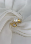 Anillo cruzado Perla