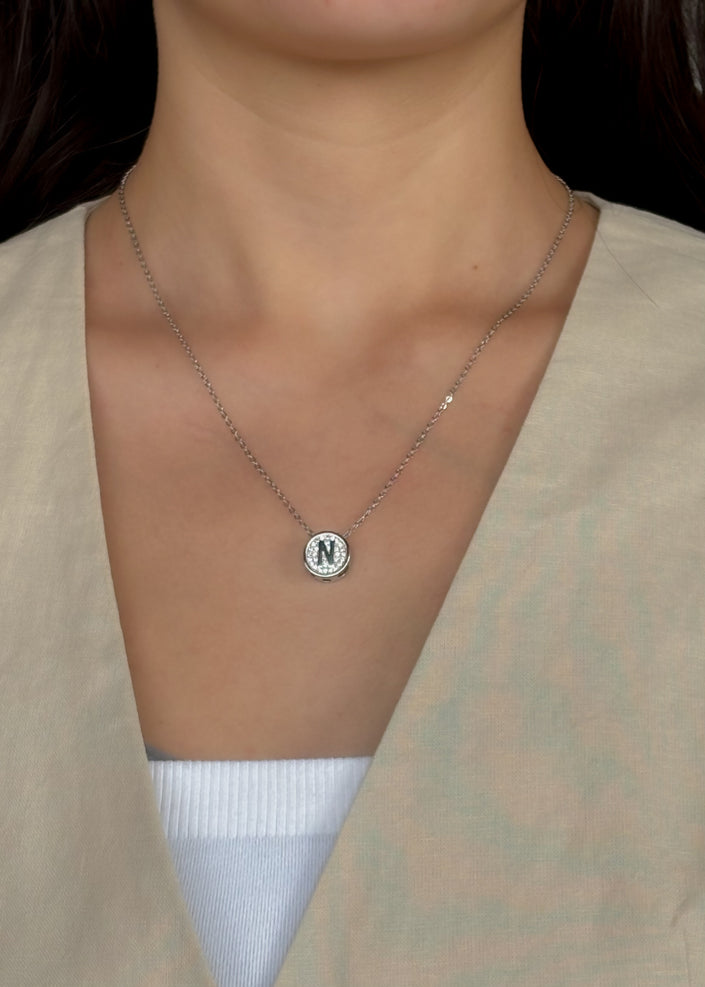 Inicial plata con brillo