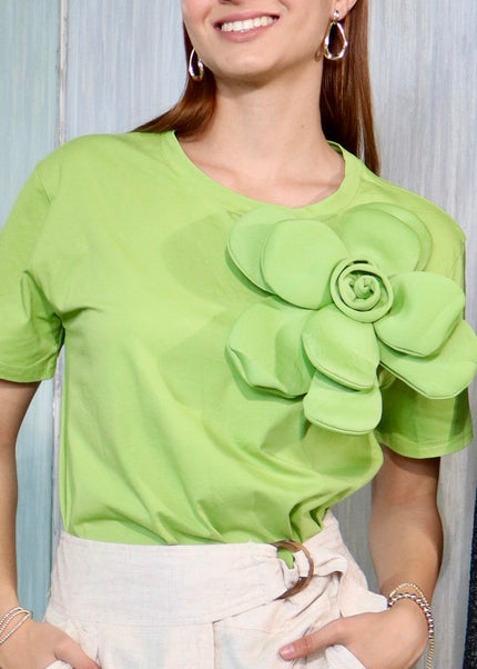 Playera con suculenta