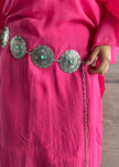 Cinturón cadena boho turquesa