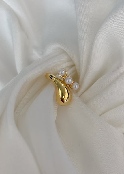 Earcuff gota y perlas