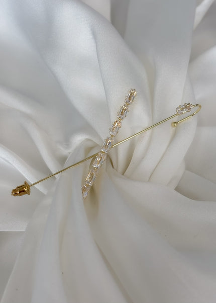 Pin Ear cuff brillos diagonal