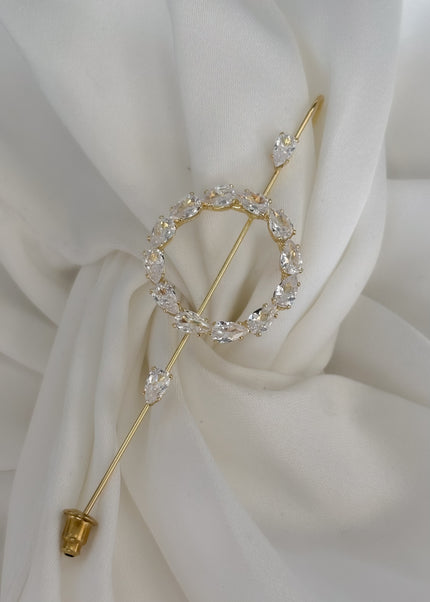 Pin Ear cuff círculo brillos