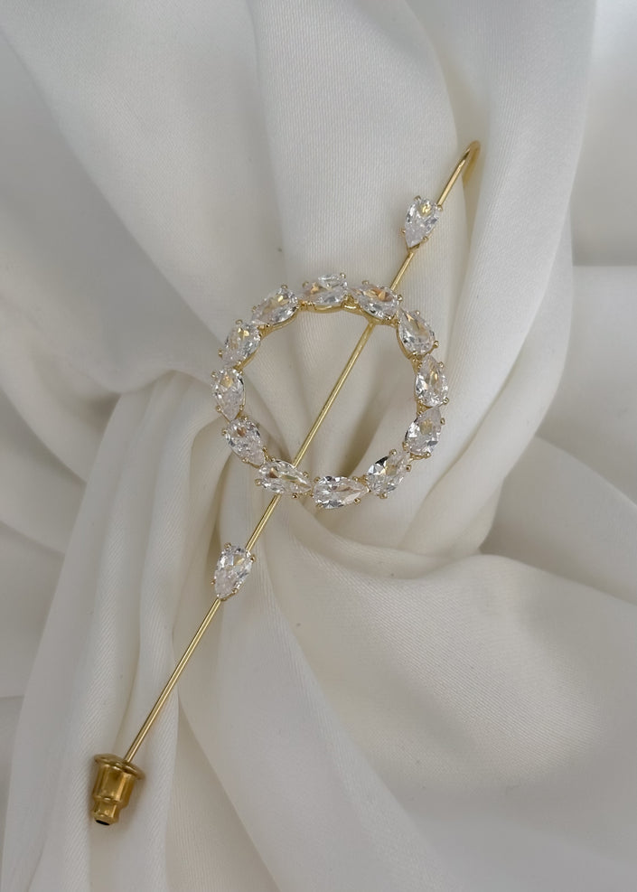 Pin Ear cuff círculo brillos