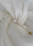Pin Ear cuff con Perla