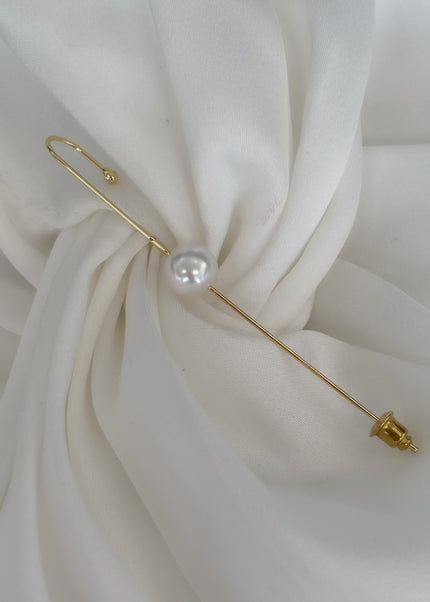 Pin Ear cuff con Perla