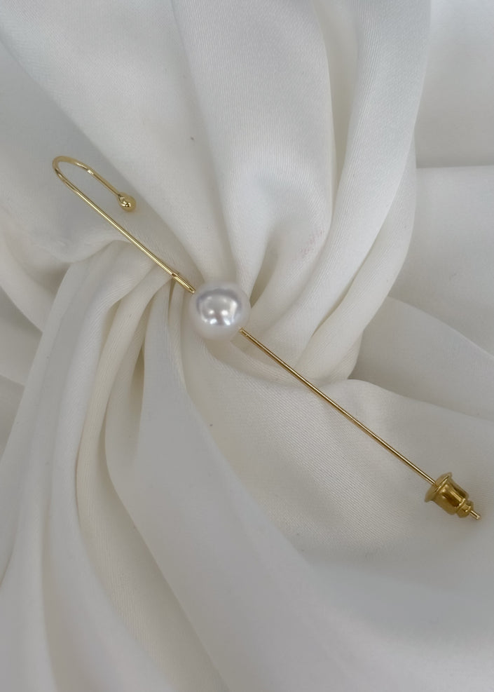 Pin Ear cuff con Perla
