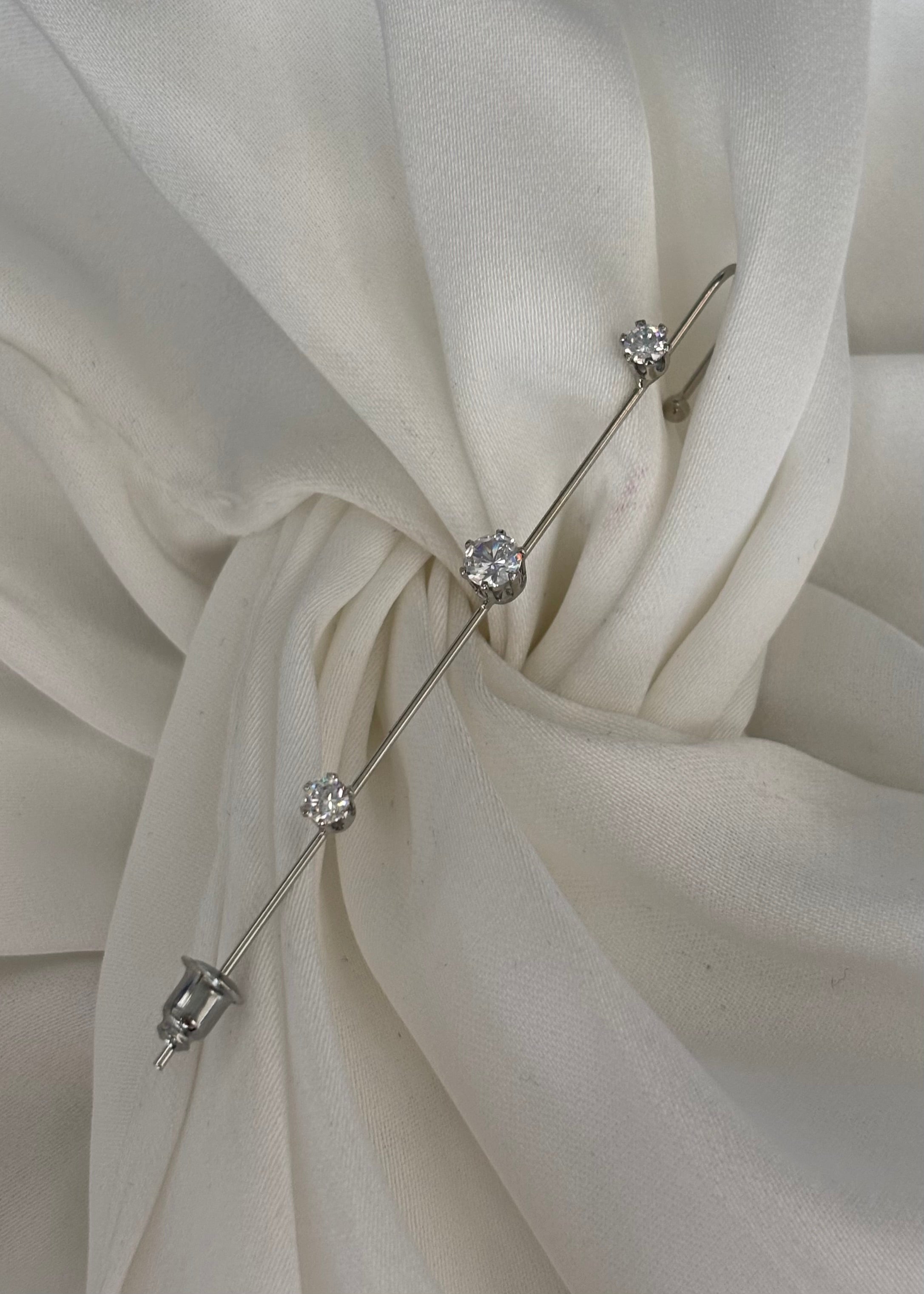 Pin Ear cuff 3 brillos