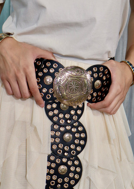 Cinturón Boho círculos