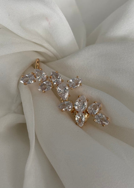 Pin Ear cuff brillos óvalos