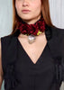 Collar corazón con rosas