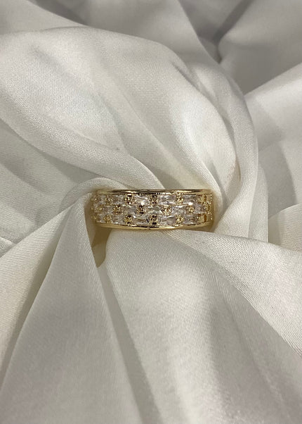 Anillo chunky zirconias encapsuladas