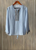 Blusa con tejido V