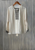Blusa con tejido V