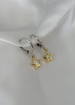 Arracadas estrellas con brillos