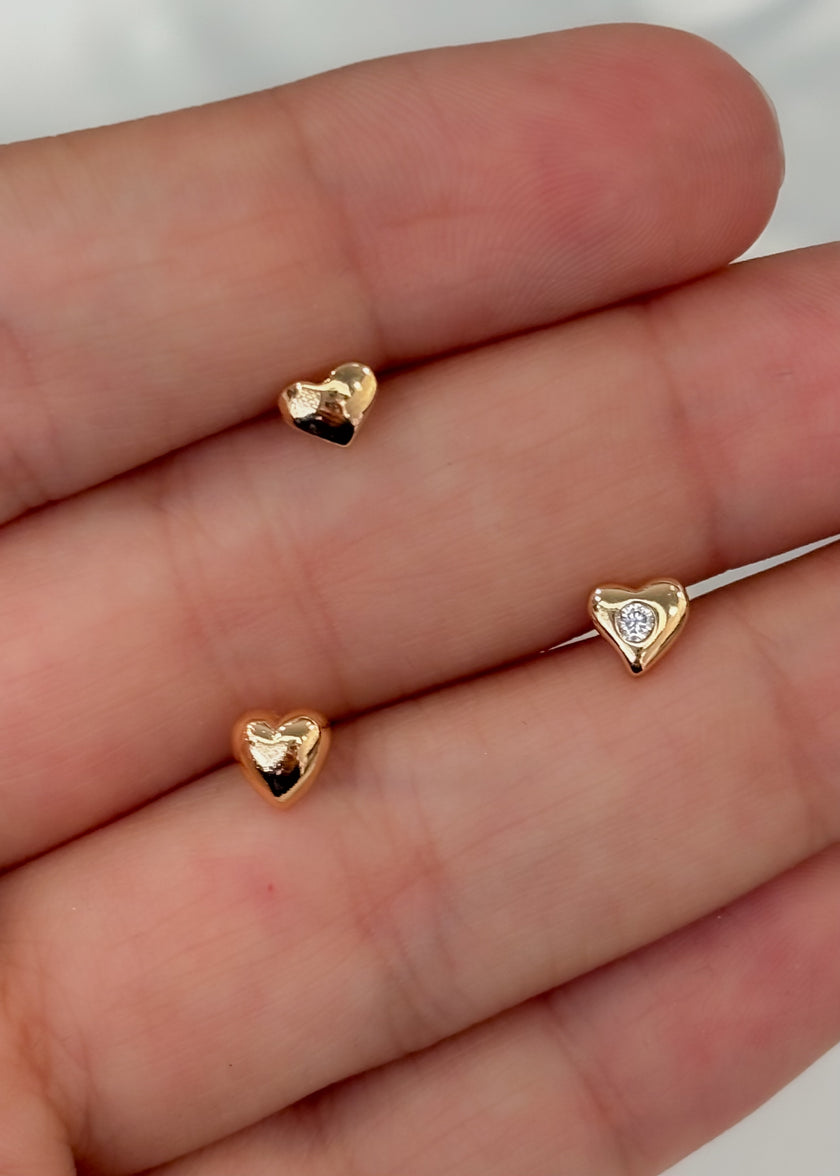Arete mini corazón