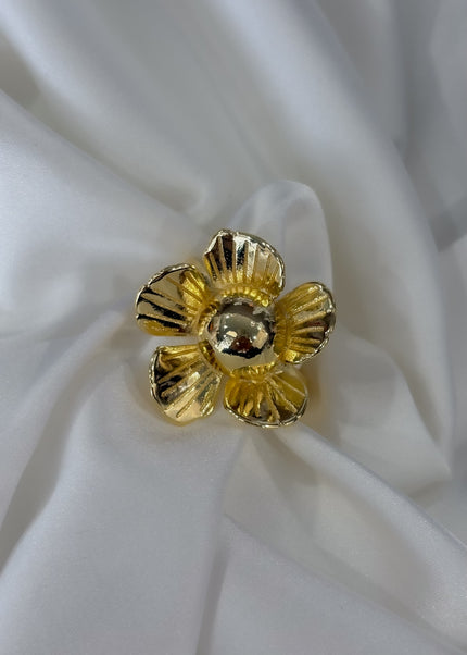 anillo flor grande