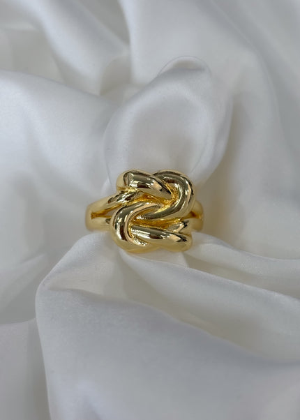 Anillo cuadro nudo