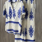 Conjunto blusa y pantalón grecas