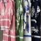 Conjunto blusa y pantalón grecas