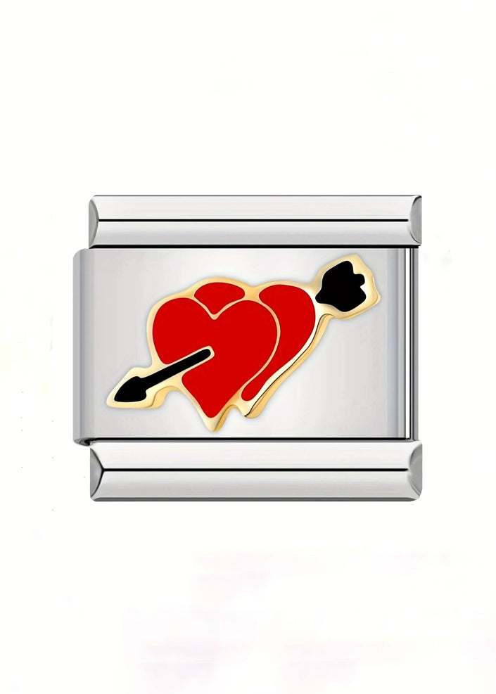 Charm corazones flechados