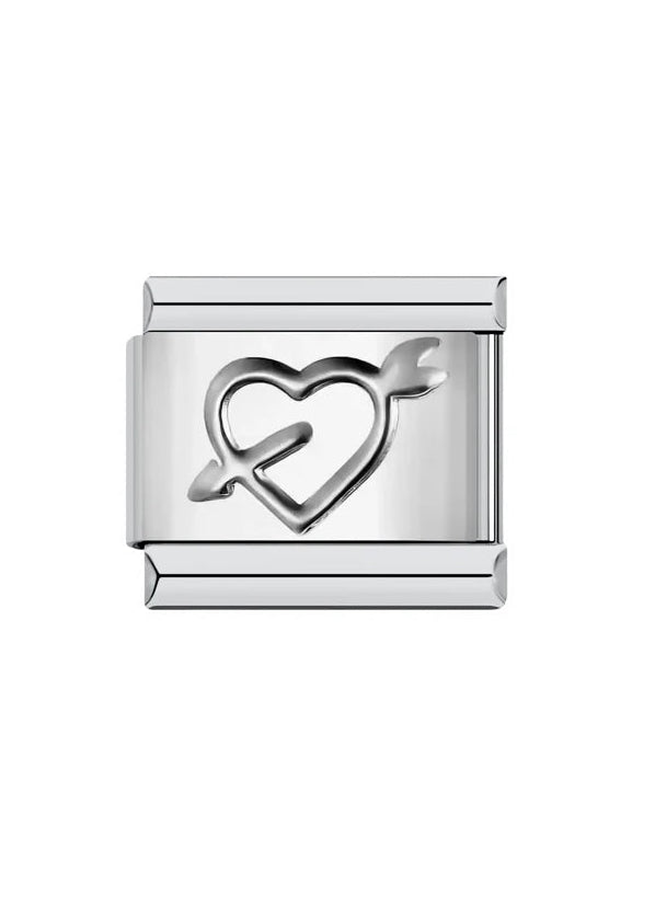 Charm corazón flechado