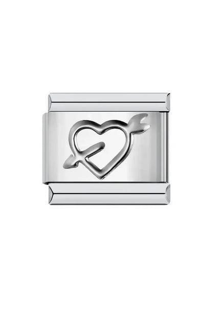 Charm corazón flechado