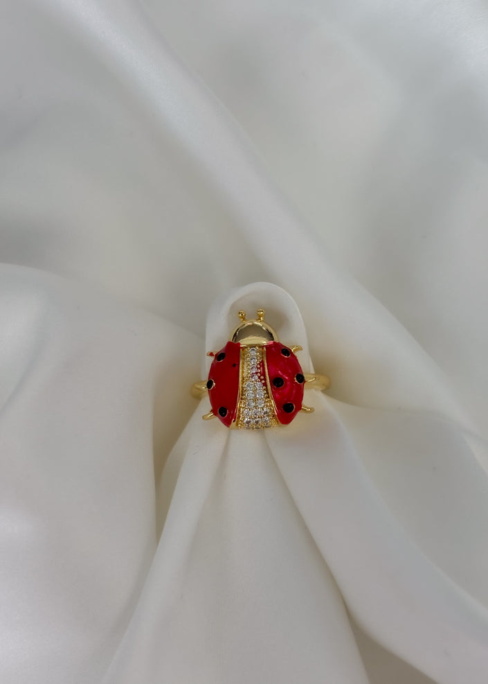 Anillo catarina con brillos