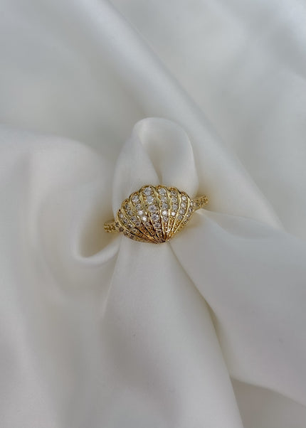 Anillo conchita con brillos
