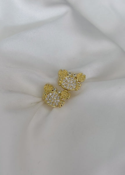 Aretes cangrejo brillos