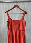 Vestido largo con tirante grueso