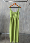 Vestido largo con tirante grueso