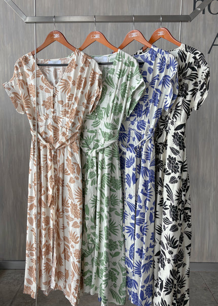 Vestido camisero suculentas