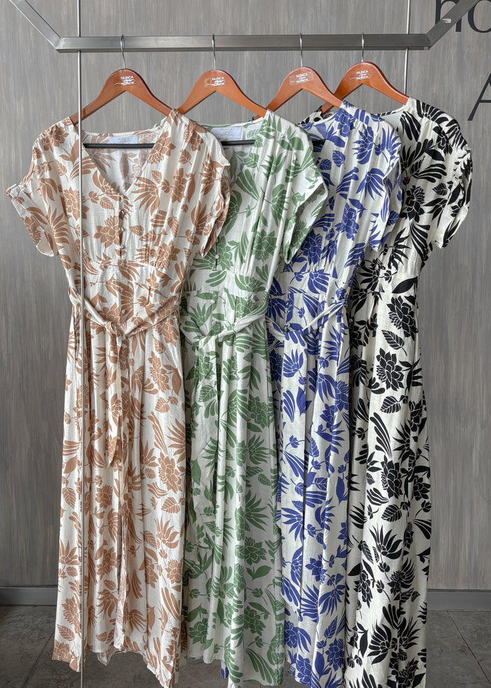 Vestido camisero suculentas