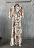 Vestido camisero con figuras
