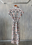 Vestido camisero con estampado