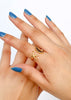 Anillo Estrella y concha de mar